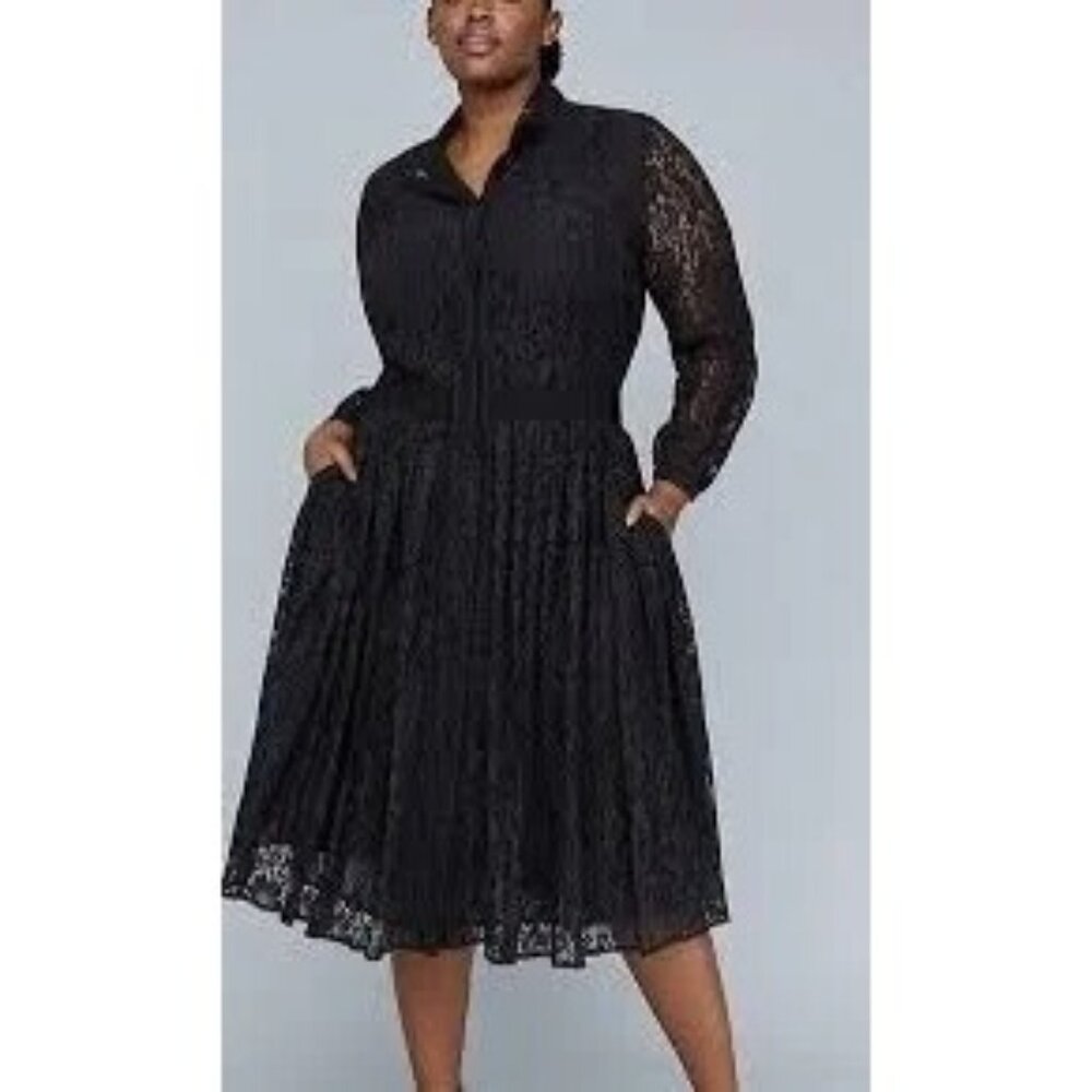 Lane Bryant x Girl With Curves Women's Plus Size 20 Black Lace Dress